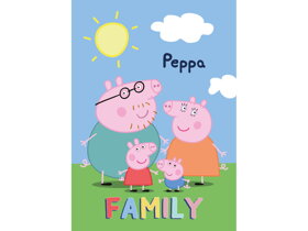 Detská deka Peppa Pig Family