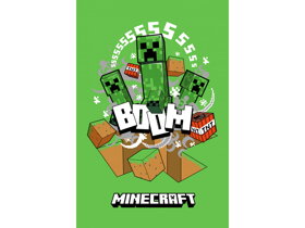 Detská deka Minecraft Boom Creeper