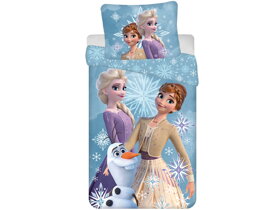 Posteľné obliečky Frozen Anna, Elsa a Olaf