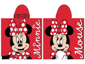 Červené detské pončo Minnie Mouse